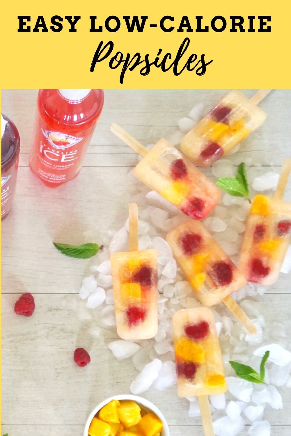 Easy low-calorie fruit popsicles