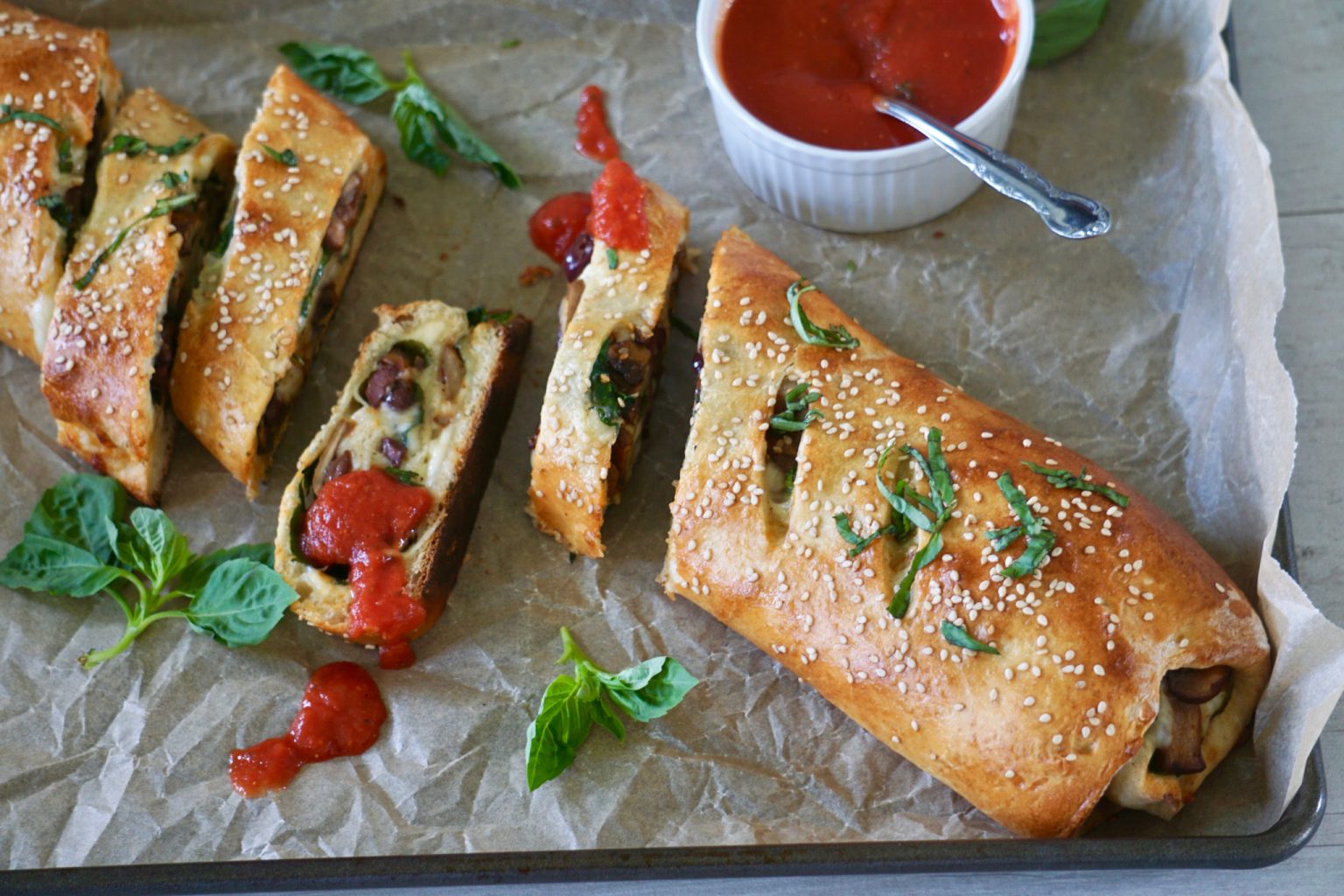 Easy Vegetarian Stromboli Recipe