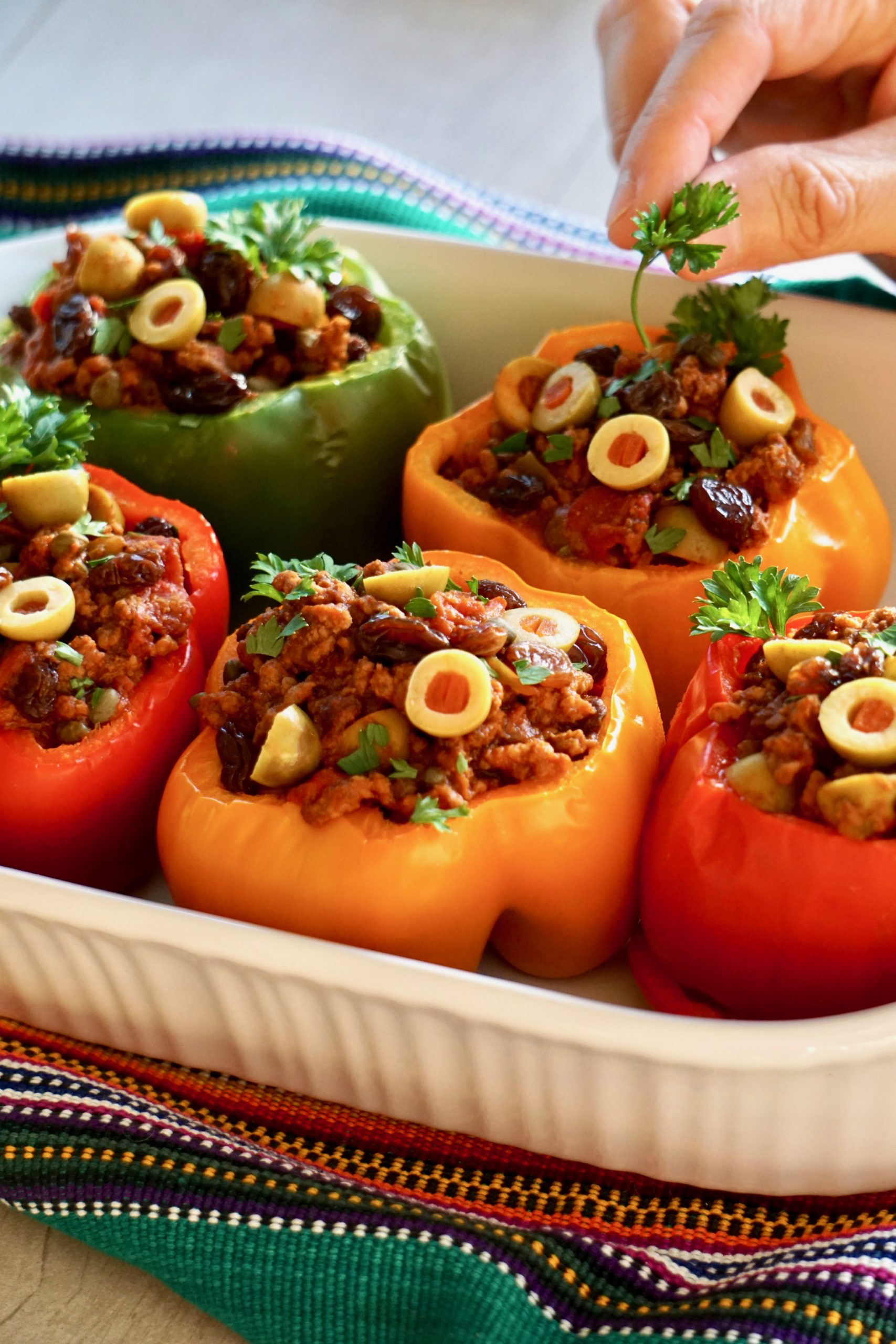 picadillo stuffed peppers