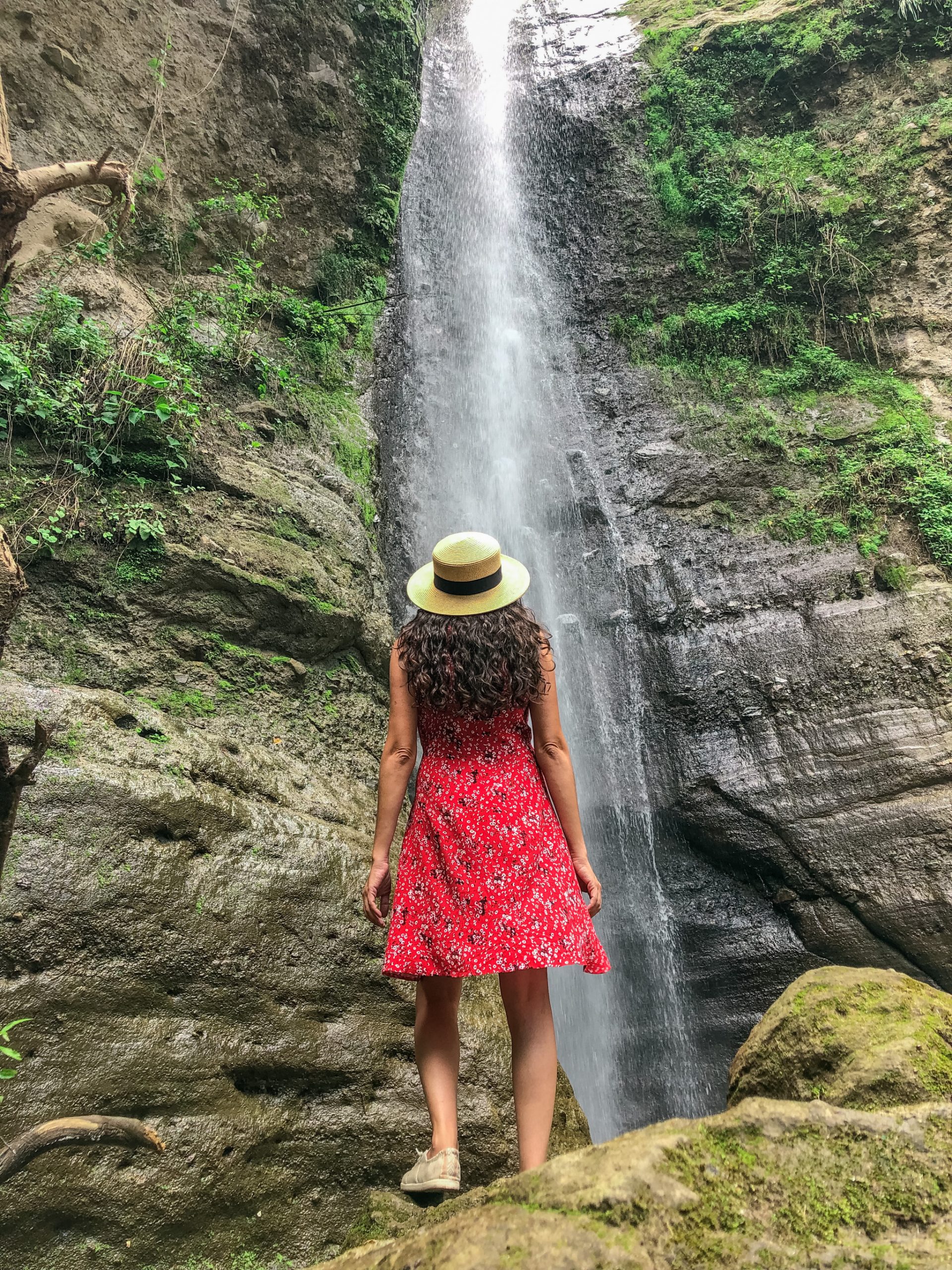 Waterfalls in lake Atitlan Guatemala