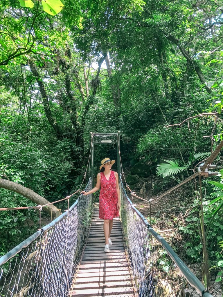 hanging bridges in Guatemala at Reserva Natural de Atitlan