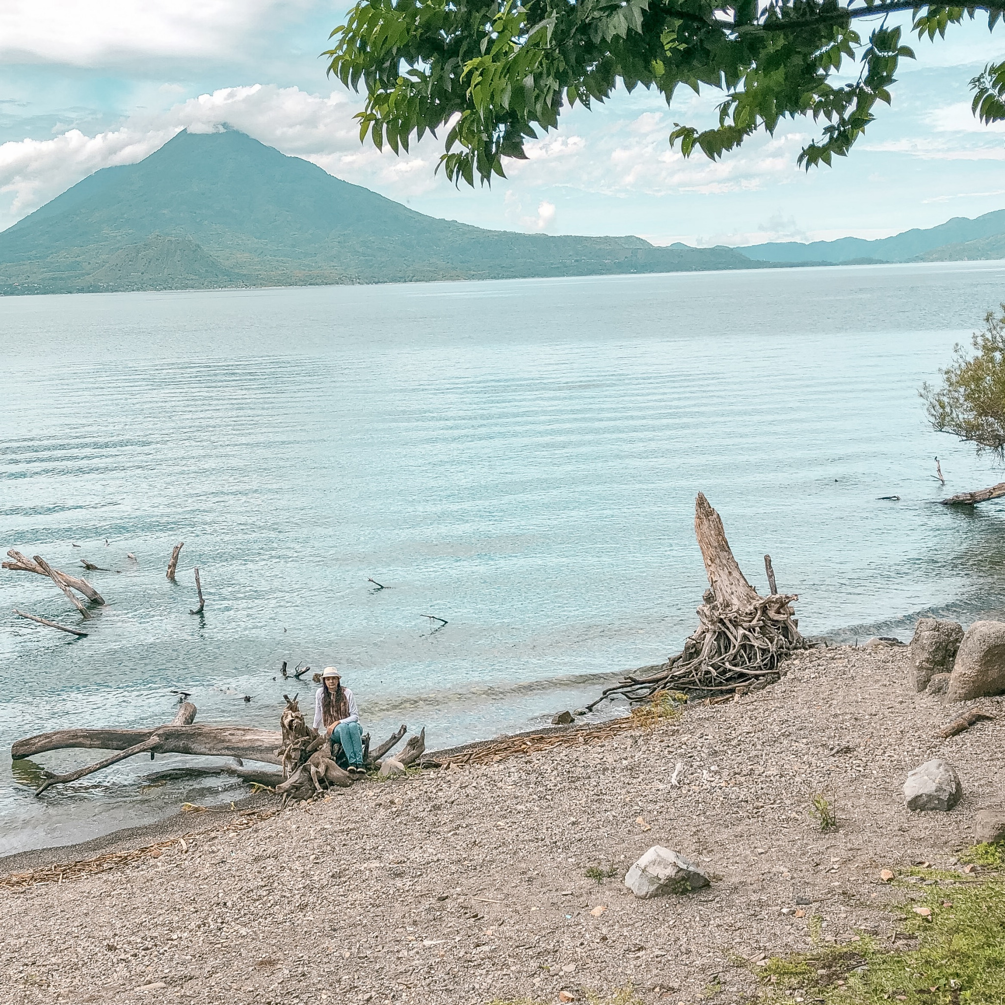 Best beach in lake Atitlan at Reserva Natural de Atitlan