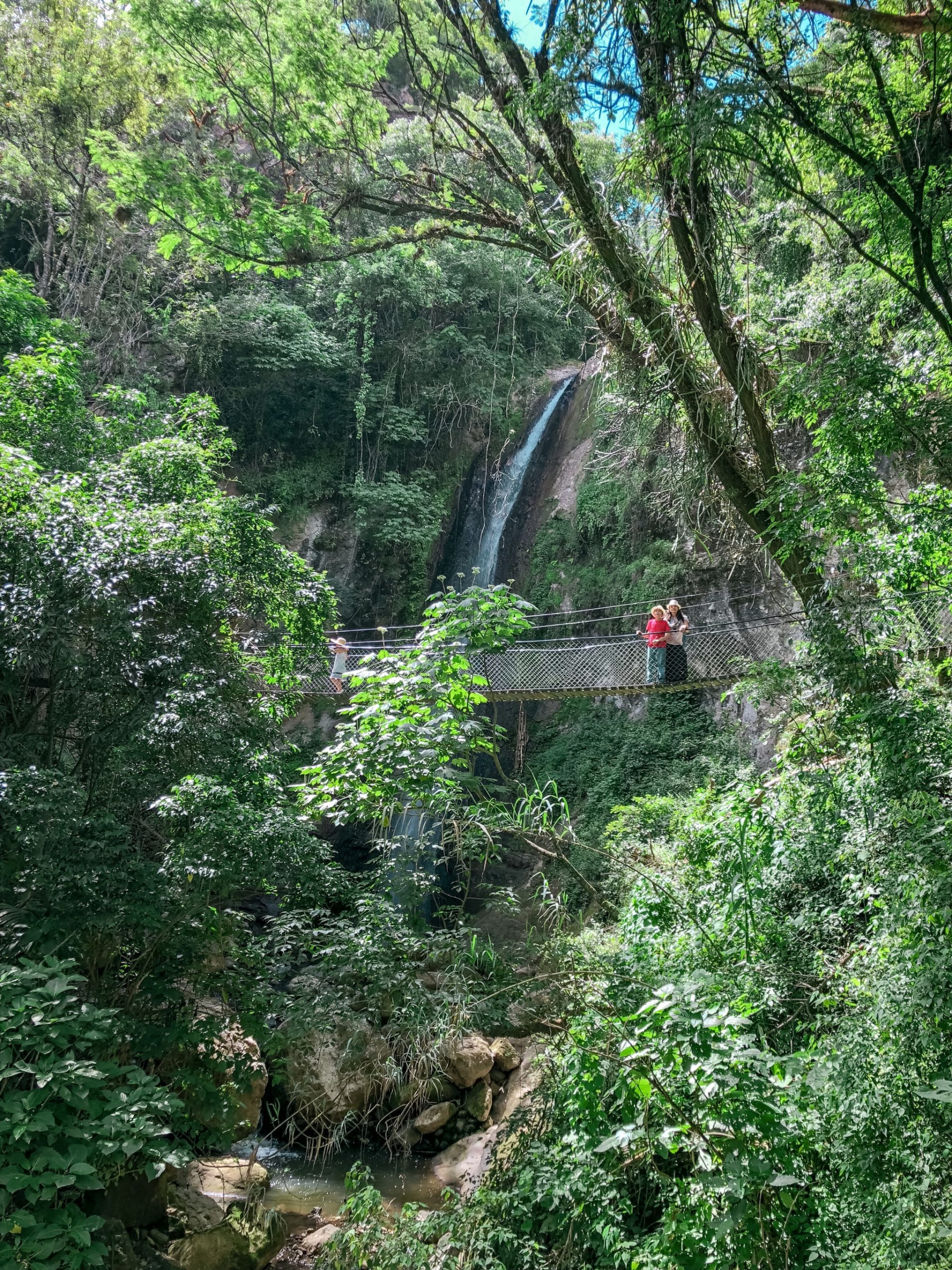waterfalls, hiking trails and hanging bridges in Guatemala