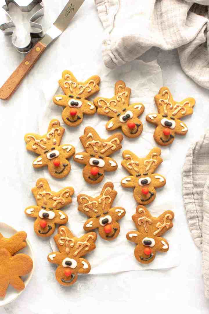 Reindeer Gingerbread Cookies