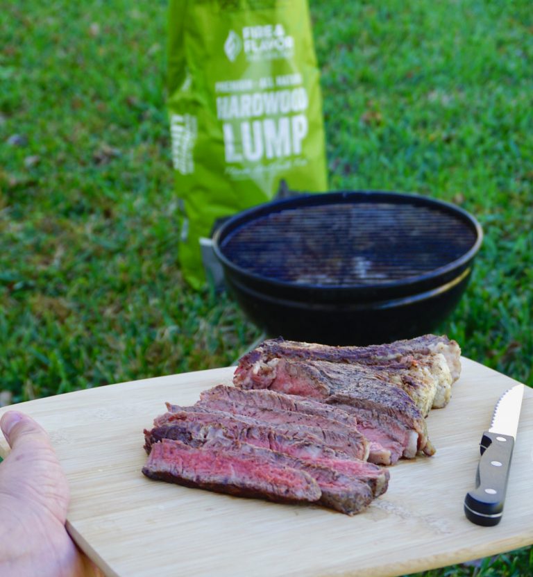 Tips for Grilling with Lump Charcoal and Grilled Steak Tacos with Pineapple Chimichurri