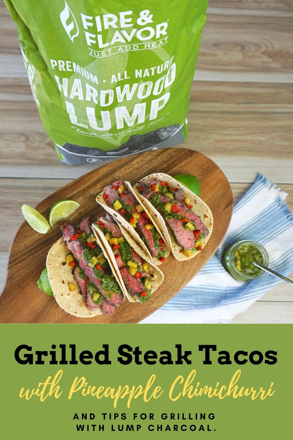Grilled Steak Tacos With Pineapple Chimichurri