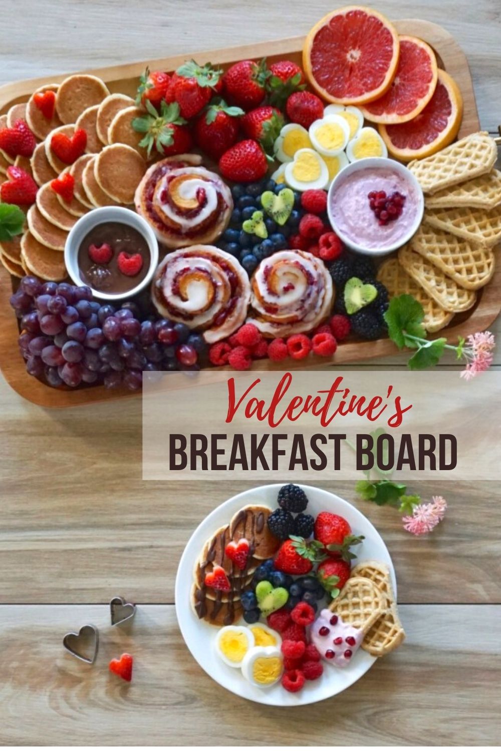 Unique Valentines Breakfast Board