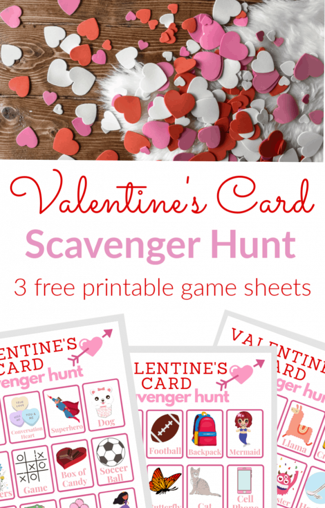 Valentines-Scavenger Hunt, fun Valentine's crafts and activities