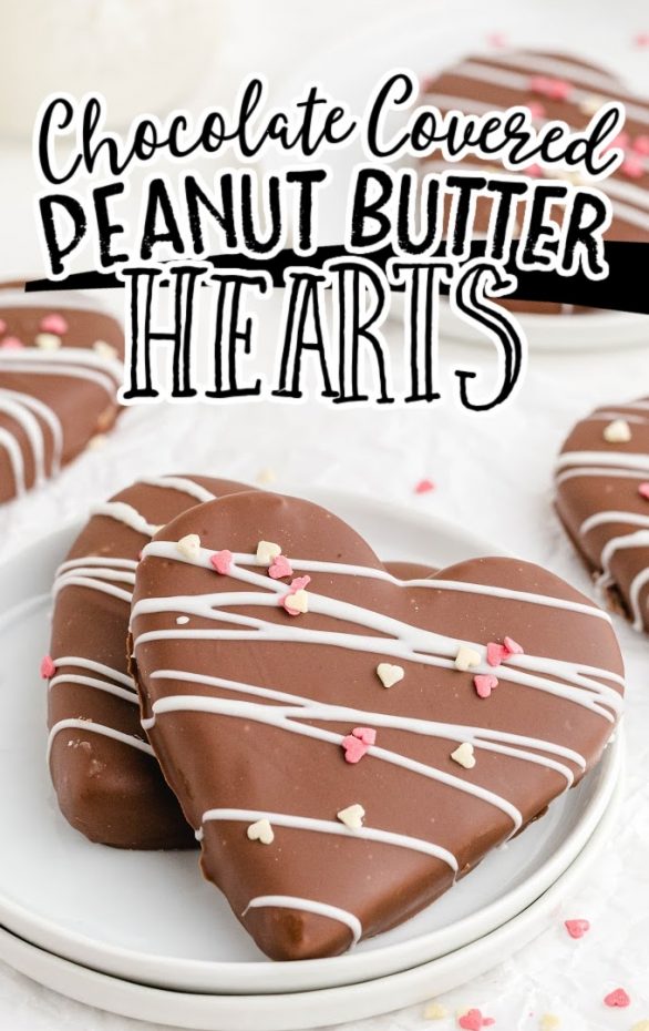 Chocolate Covered Peanut Butter Hearts