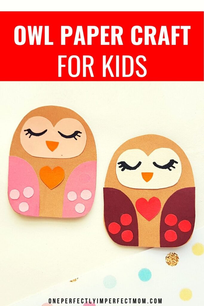 Painted owls Valentines cards, Valentine's crafts