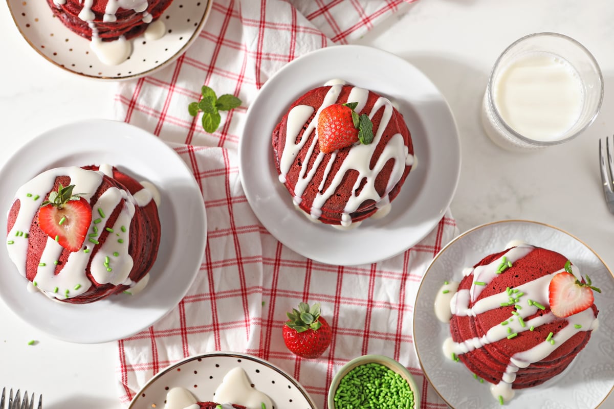 Red Velvet Pancakes