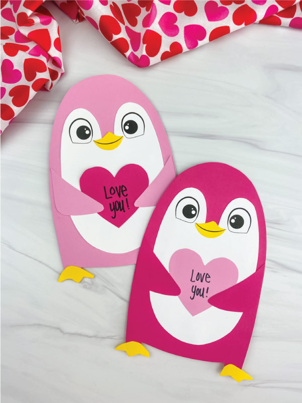 penguin-valentine-craft-image, Valentine's crafts and cards for kids