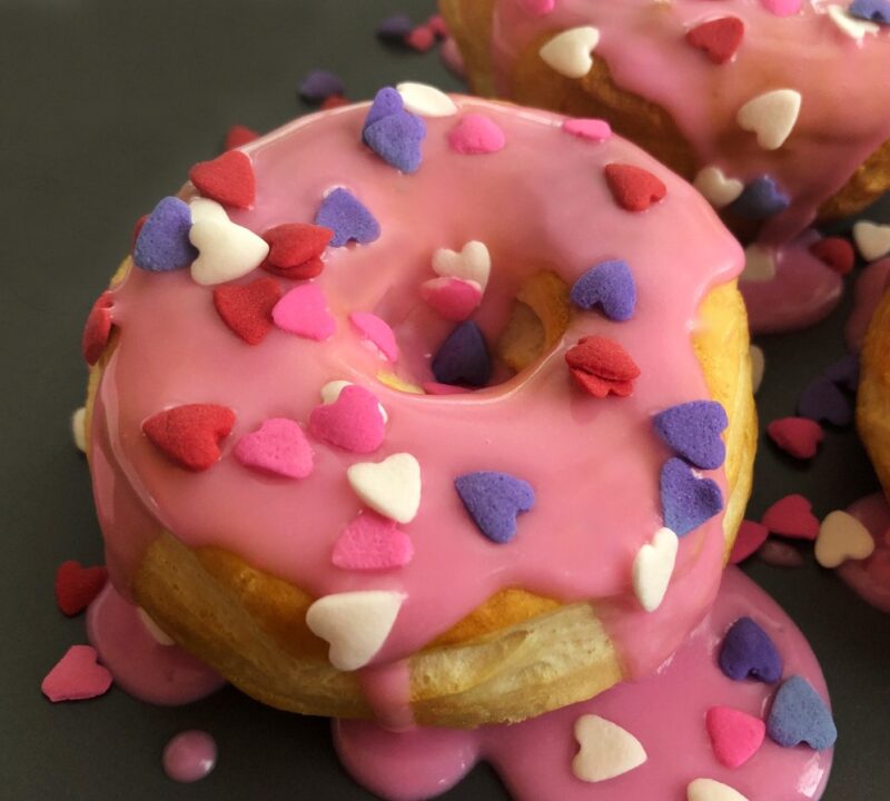 valentine air fryer donut