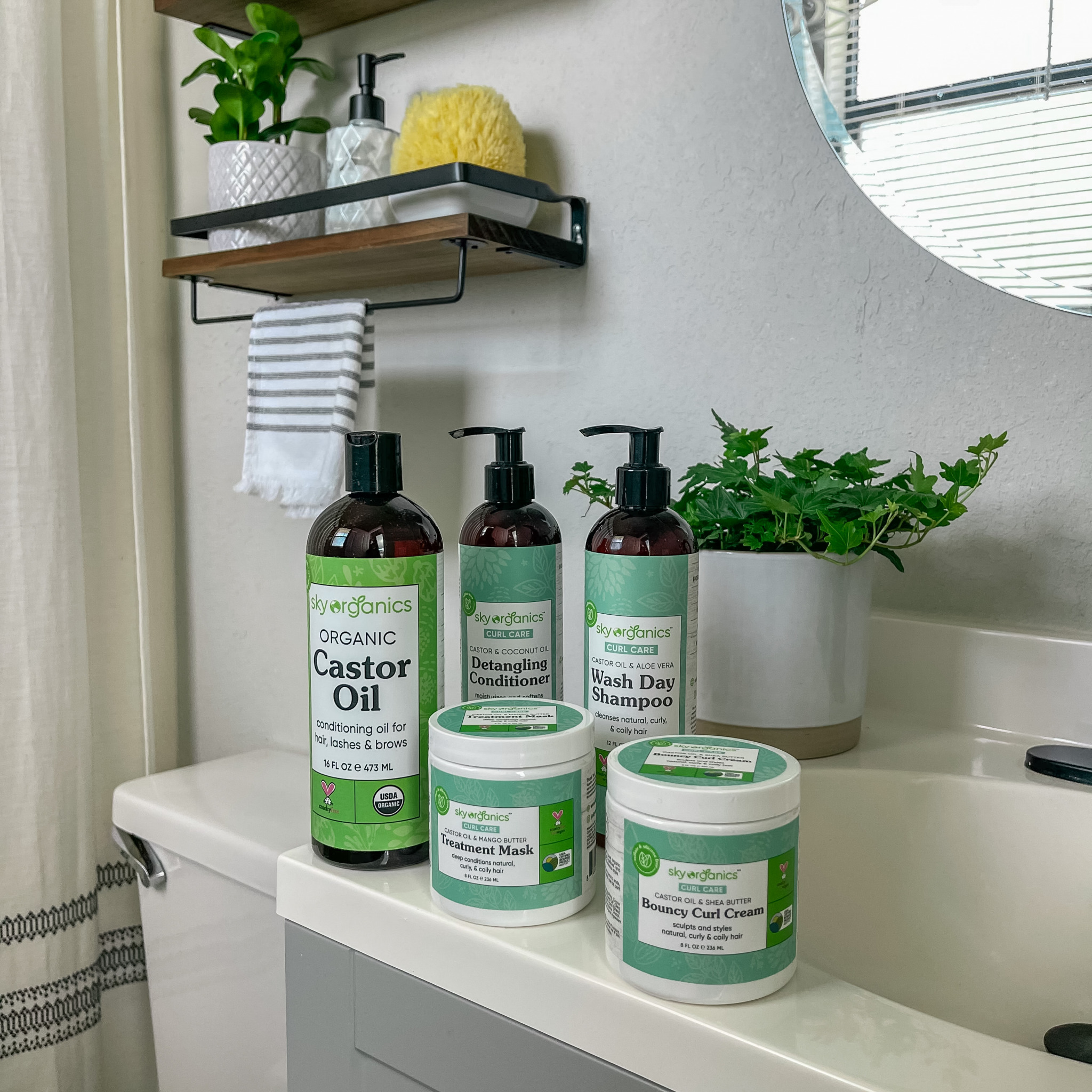 Get Plant-Powered Ingredients Haircare Products: Sky Organics Curl Care  Review