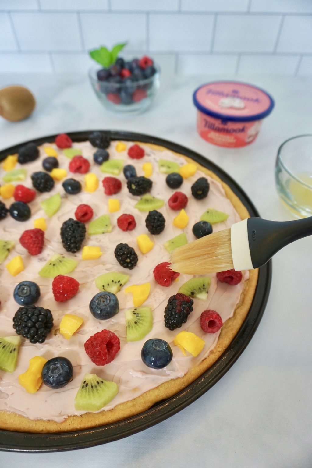 Strawberry Cream Cheese Fruit Pizza