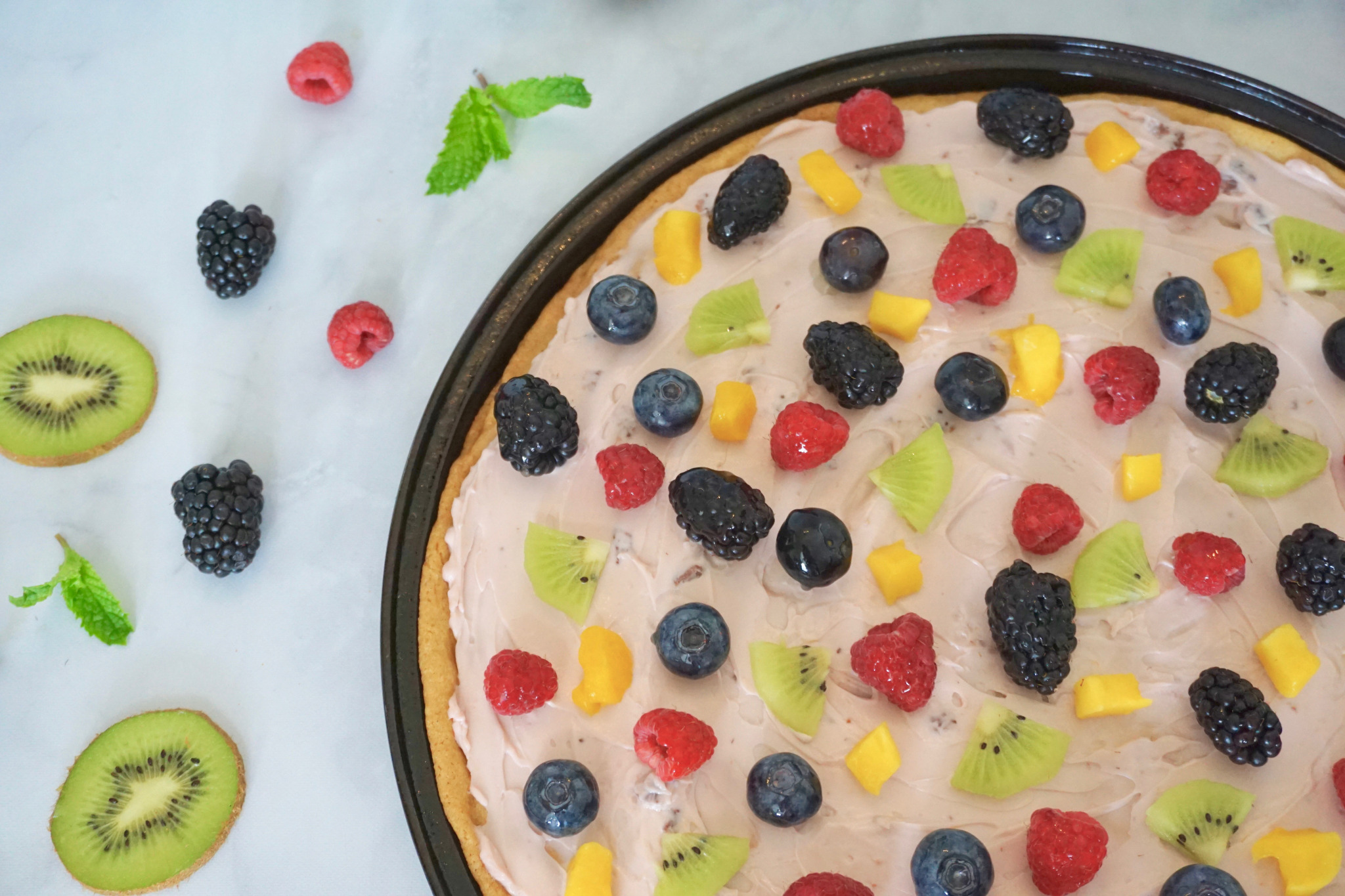 Easy and quick fruit pizza recipe