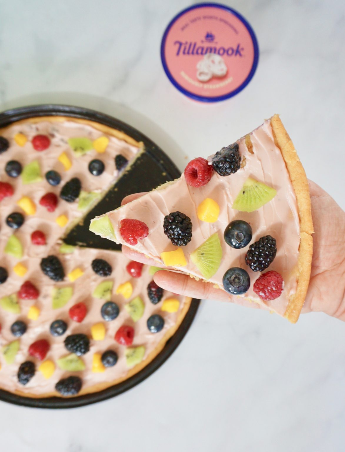 Strawberry Cream Cheese Fruit Pizza