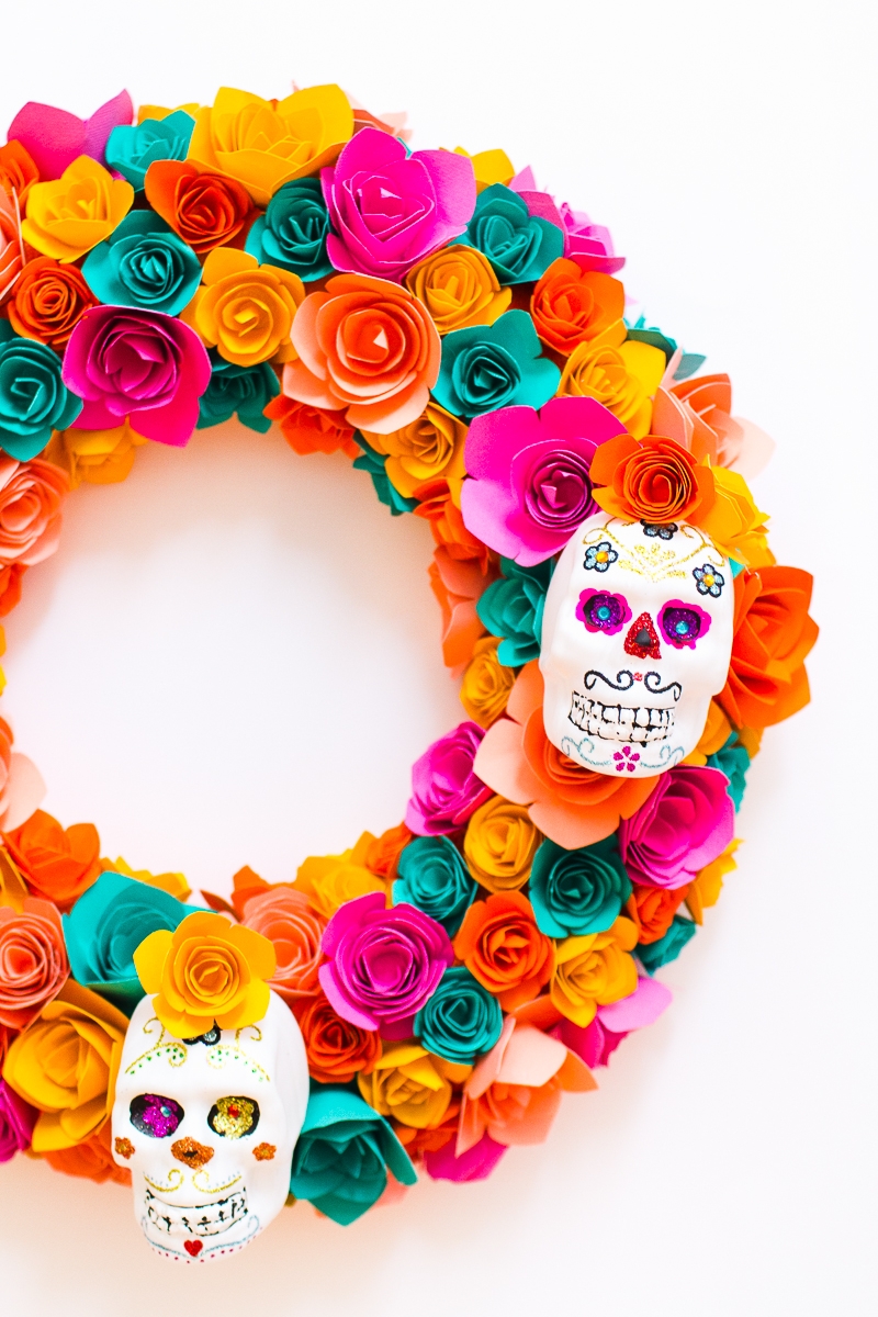 DIY-Sugar-Skull-Dia de los Muertos Cricut craft