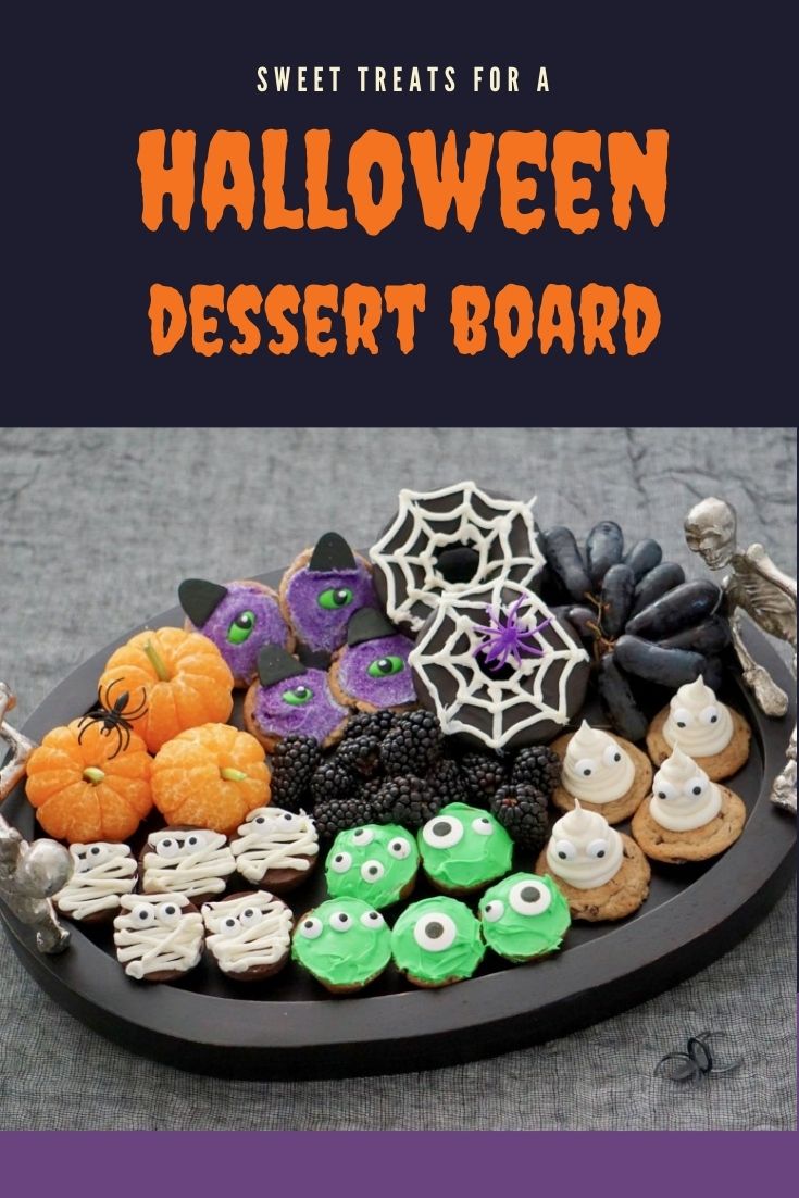Halloween dessert board for kids