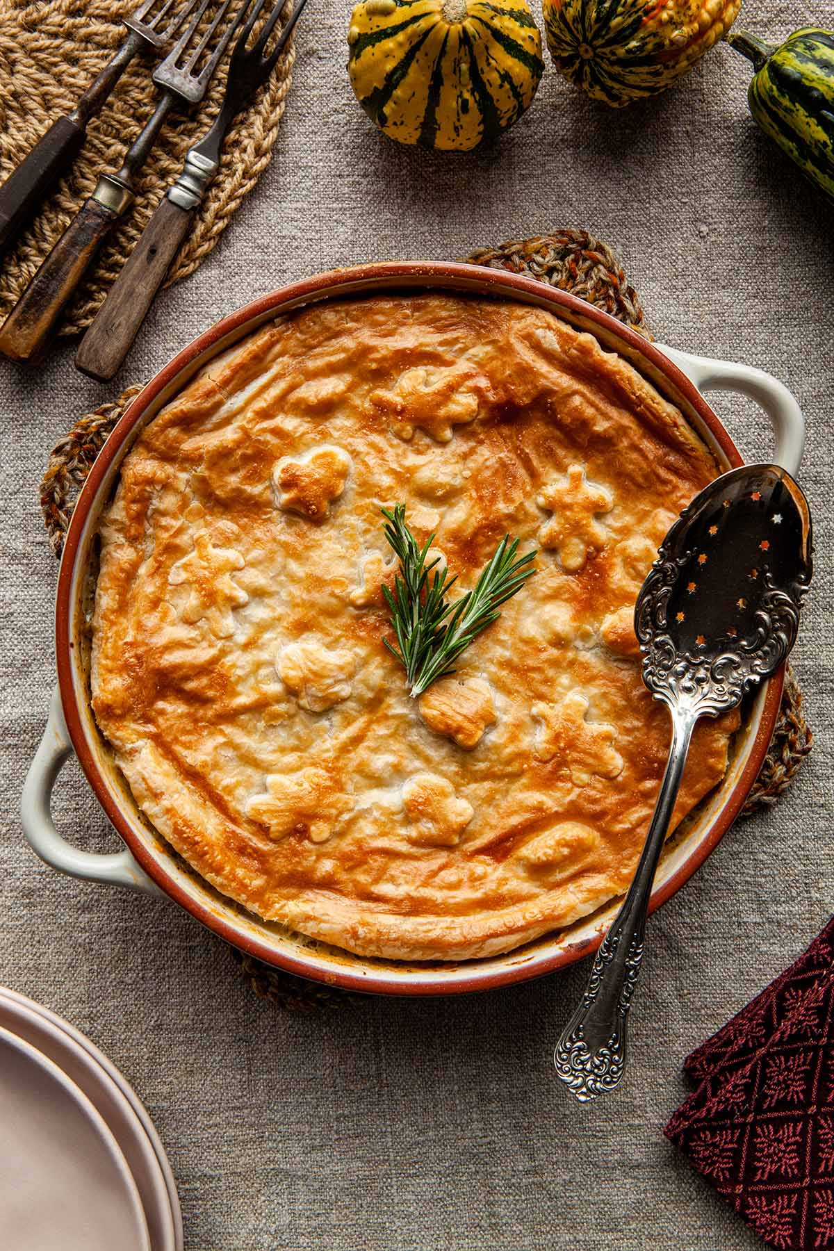 Puff Pastry Turkey Pot Pie