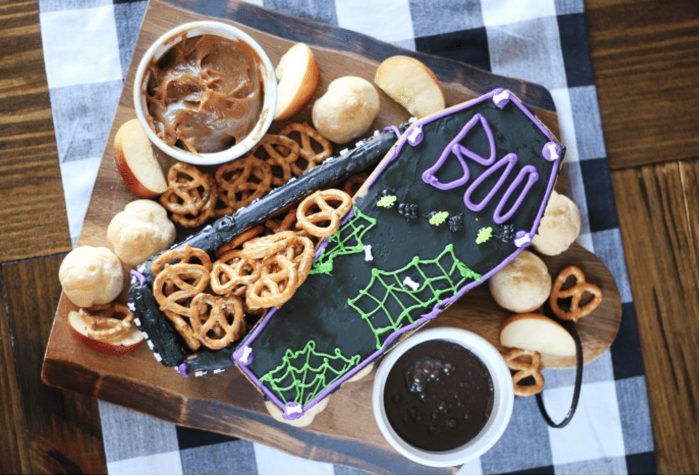 Halloween snack board