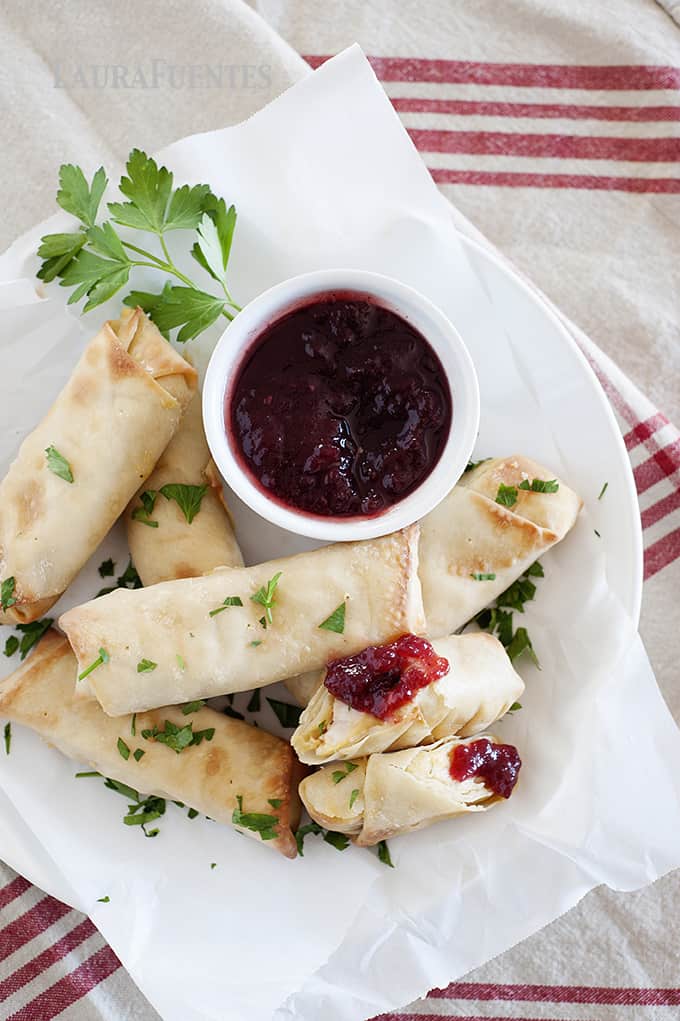 Hummus and turkey stuffed egg rolls and other creative Thanksgiving leftover recipes