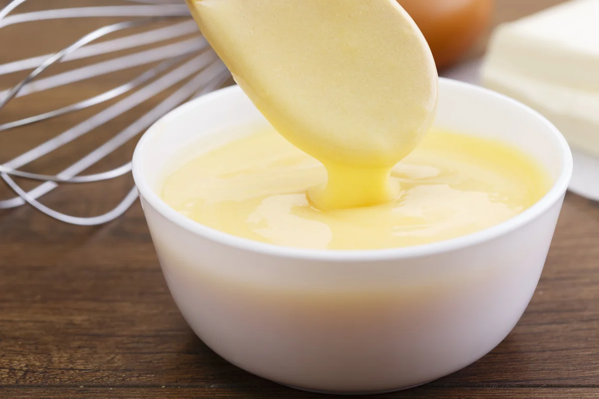 Manjar de leche, the creamy milk custard filling for Guatemalan molletes