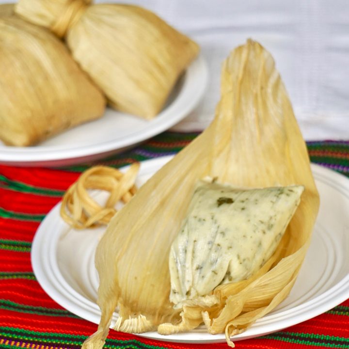 Tamales de chipilin from Guatemala