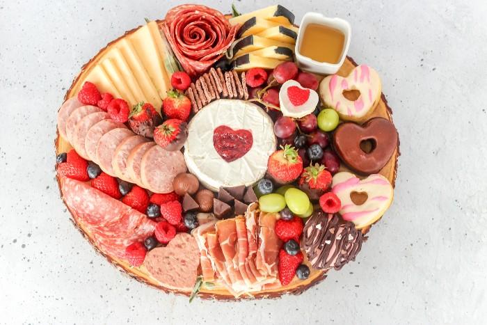 Charcuterie Board made with love for Valentine's