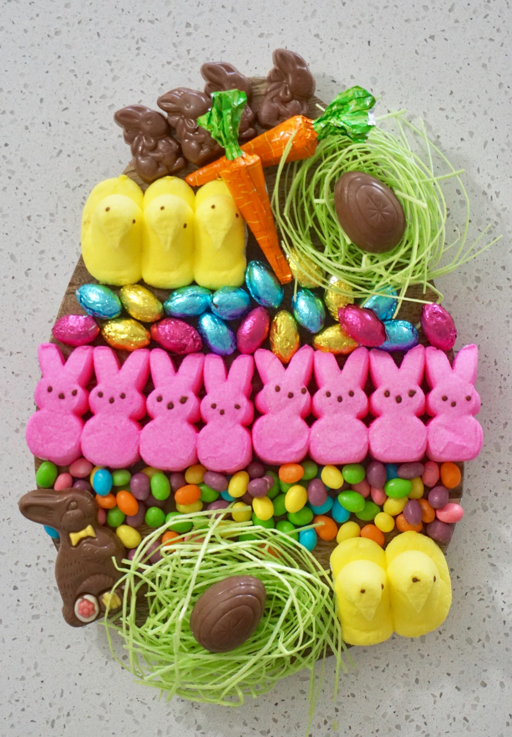 Easter themed candy platter