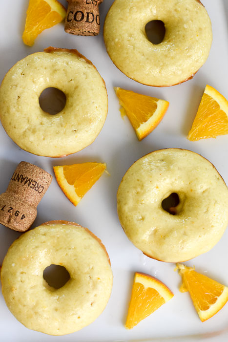 Baked mimosa donuts