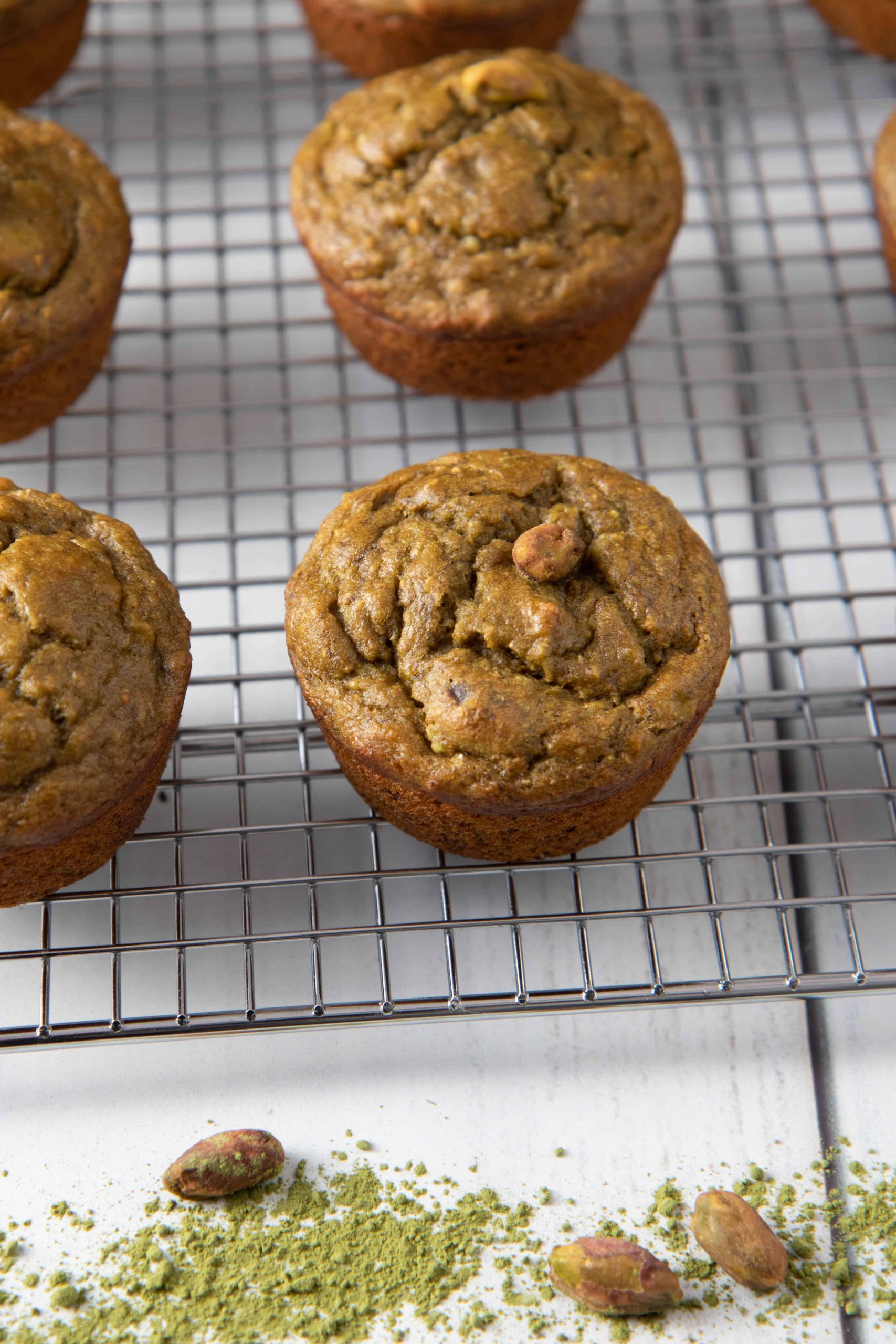 Healthy Banana and Pistachio Muffins