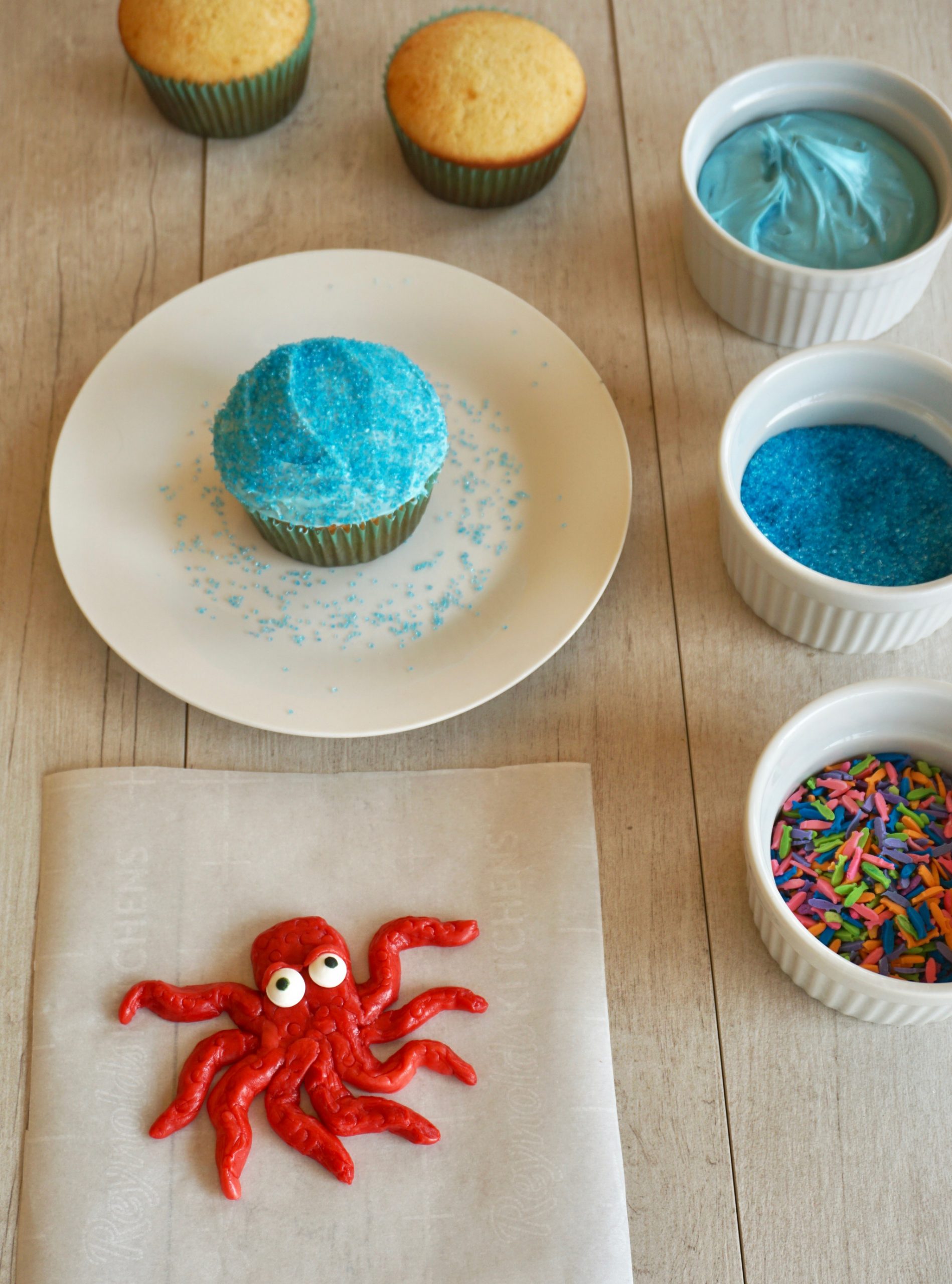 how to make an octopus cupcake