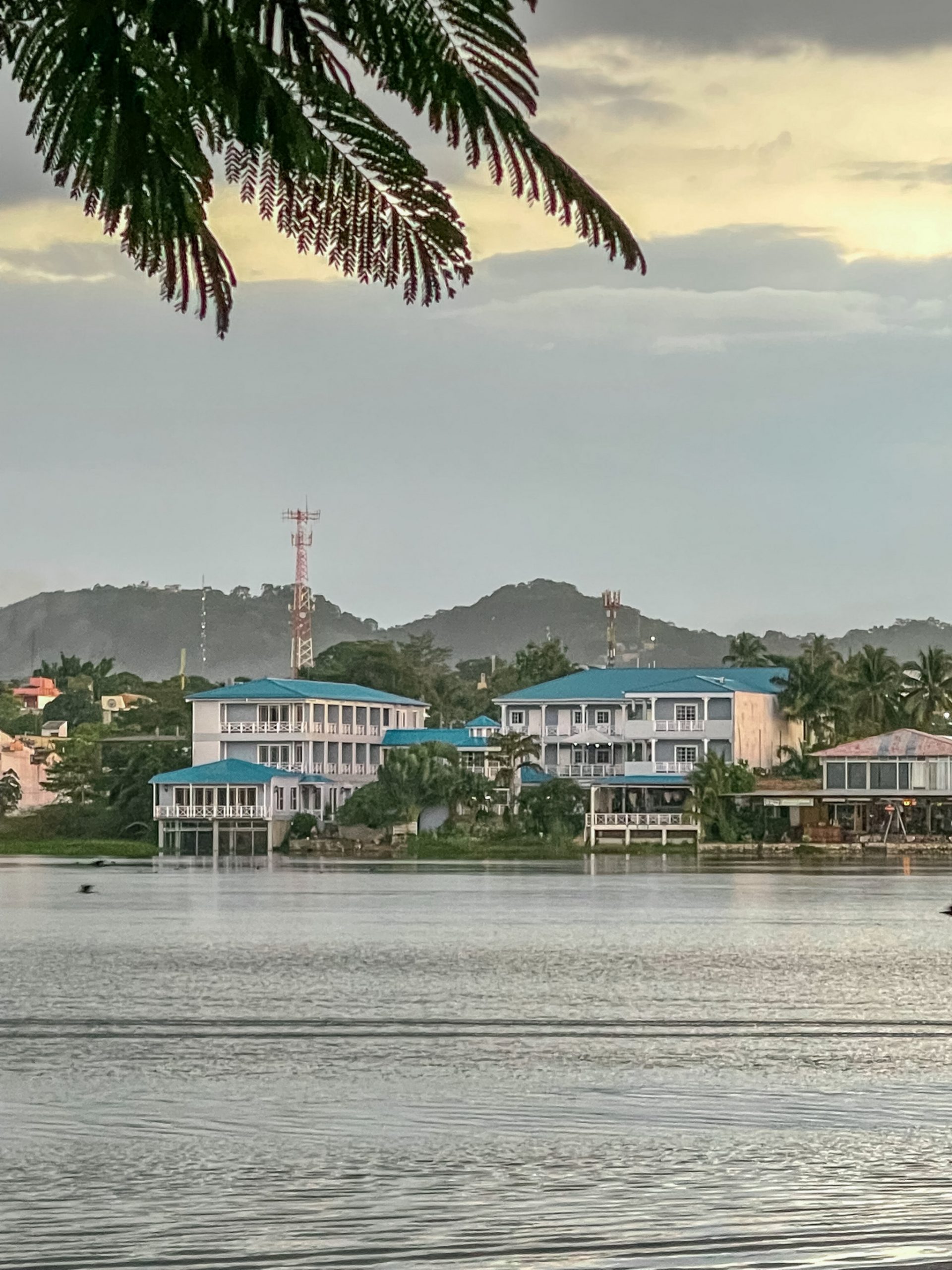 View of Hotel La Casona del Lago from Flores