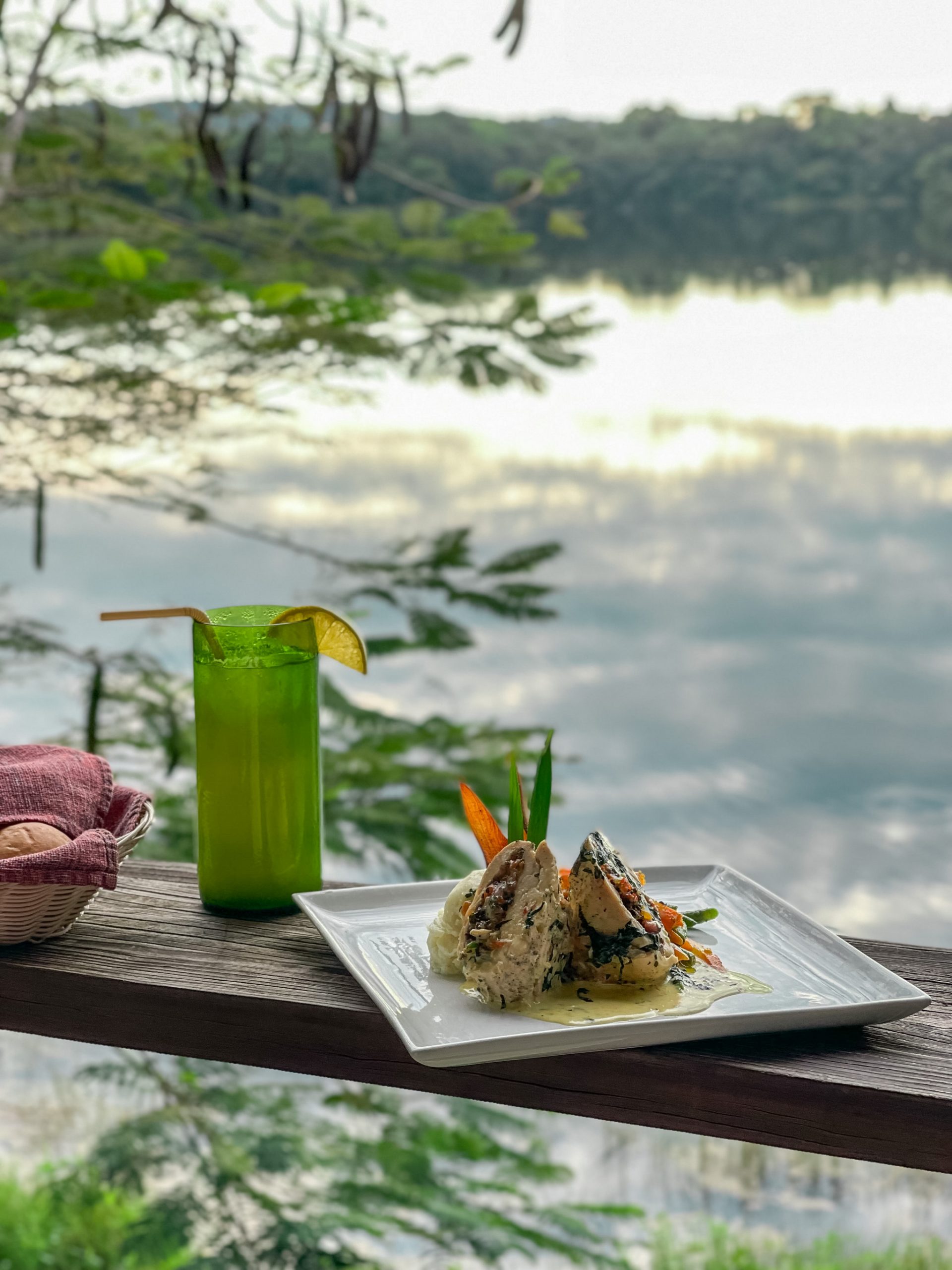 Restaurant at hotel villa Maya Tikal