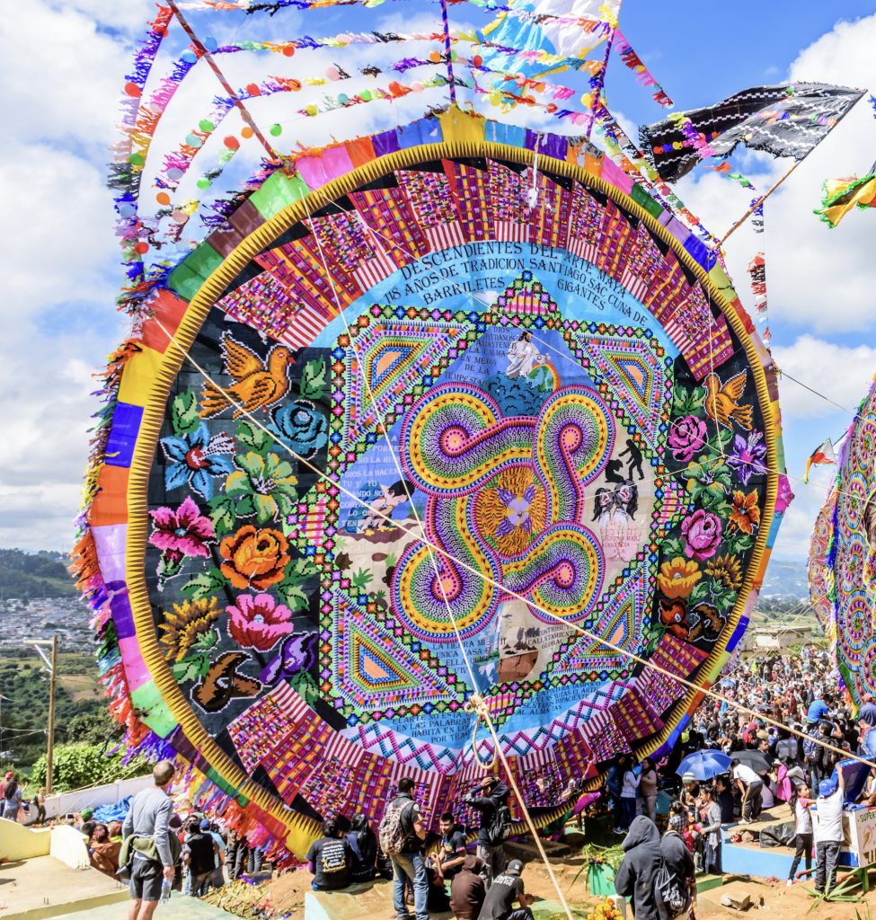 Giant kite festival in Guatemala