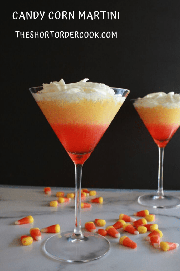 The Candy Corn Martini Halloween drink