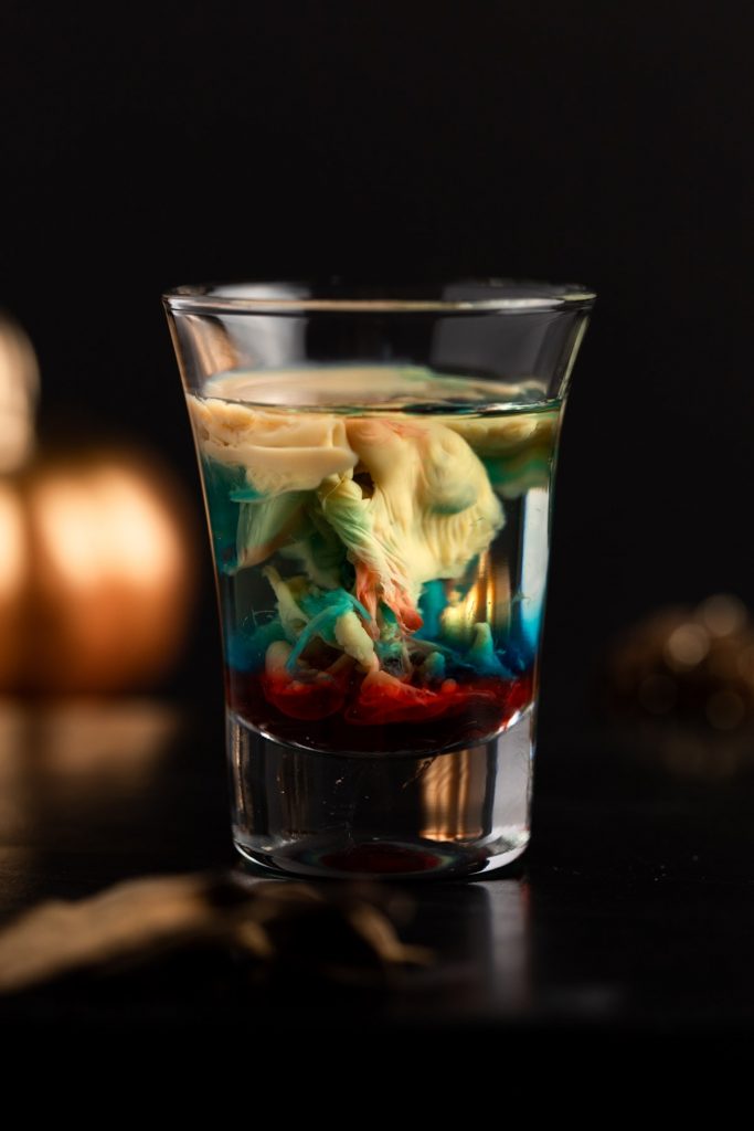 alien brain hemorrhage Halloween shot