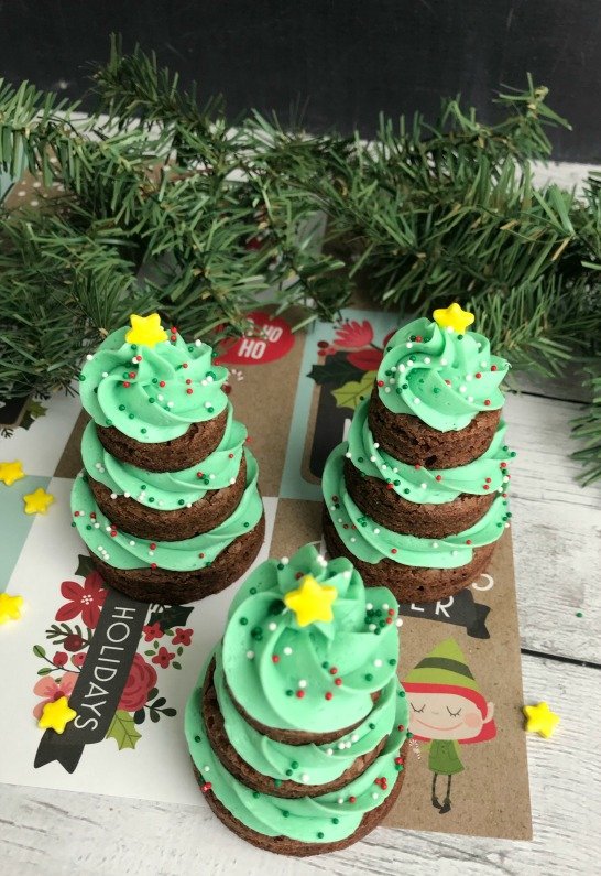 Brownie tree Christmas treats