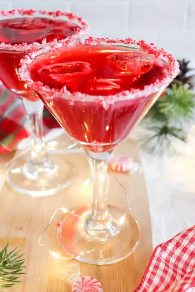 Candy Cane Swirl Cocktail