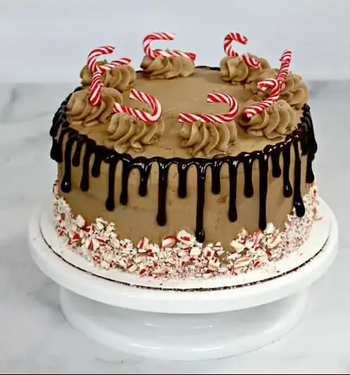 Candy Cane Chocolate Cake