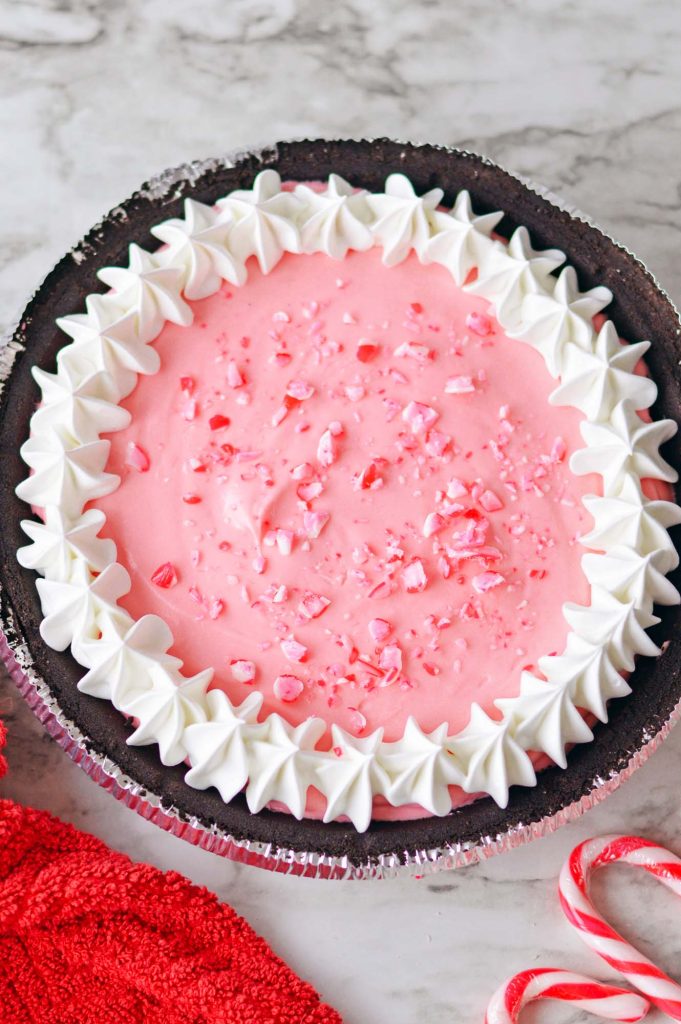 Peppermint pie recipe using leftover candy canes