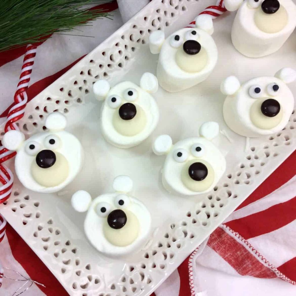 Cute Holiday treats for kids polar bears 