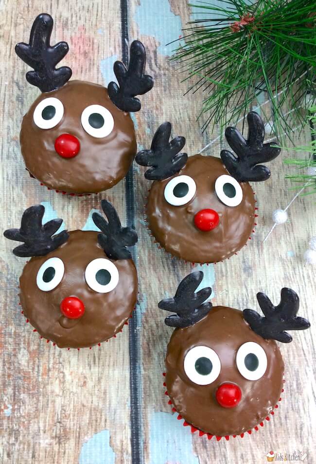 Easy Rudolph Cupcakes