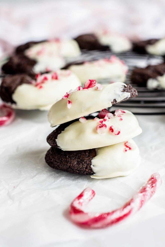 Easy Chocolate peppermint cookies