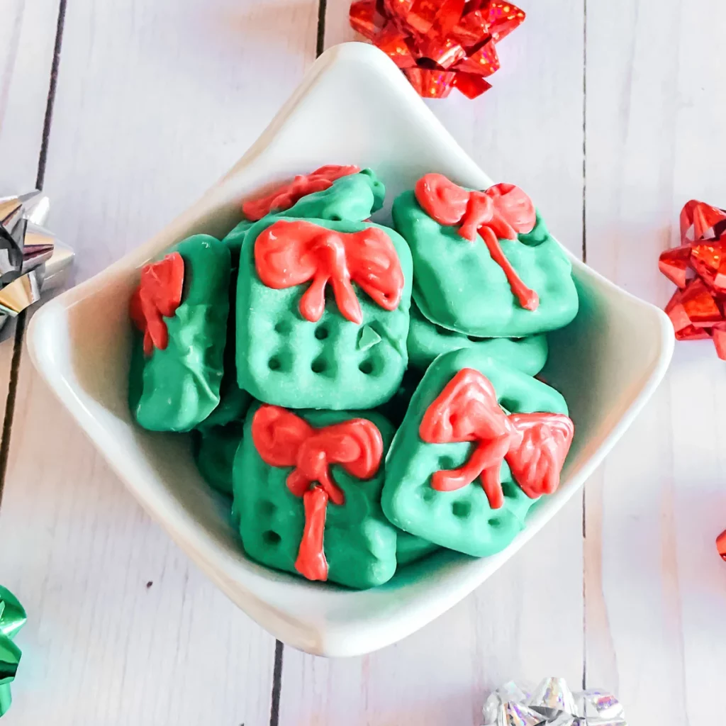 Christmas pretzels fun holiday treats for kids