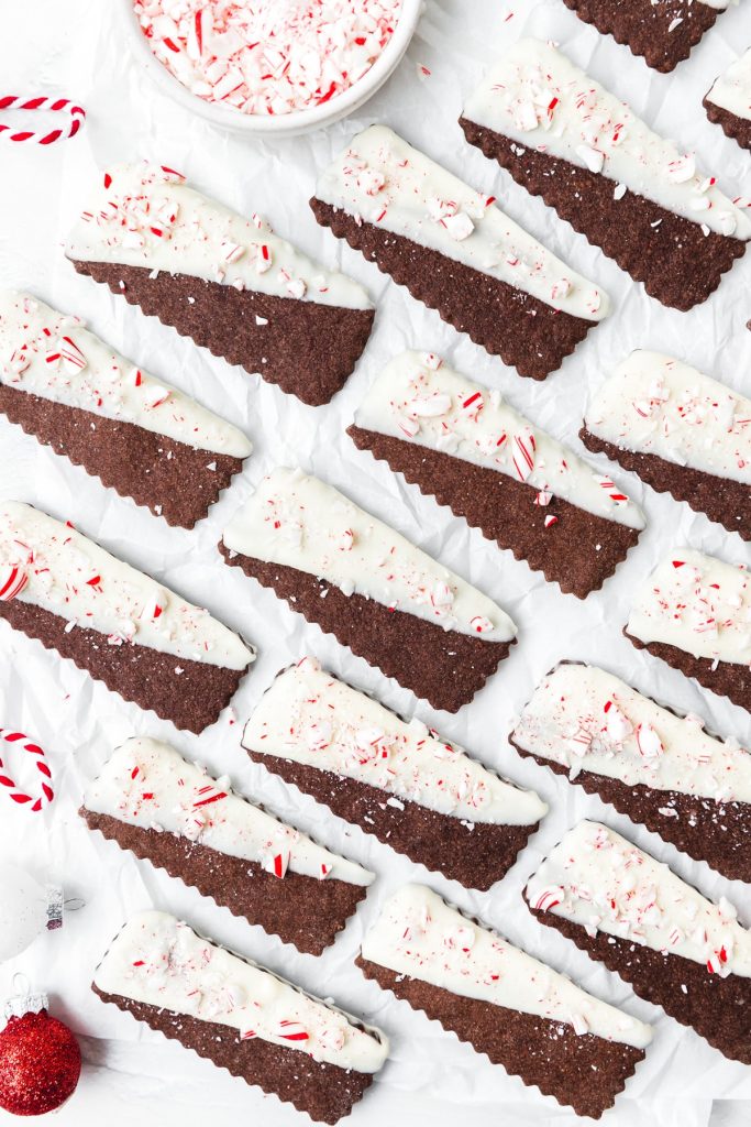 Peppermint shortbread cookies and other candy cane recipes