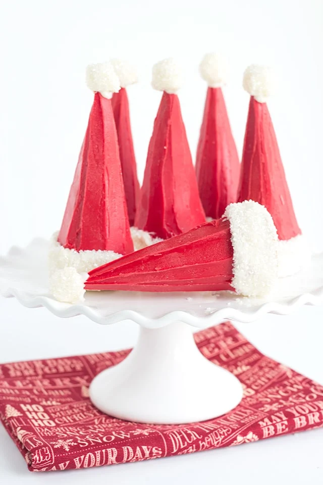 Santa hats Christmas desserts for kids