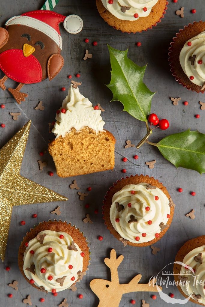 Spiced Christmas cupcakes