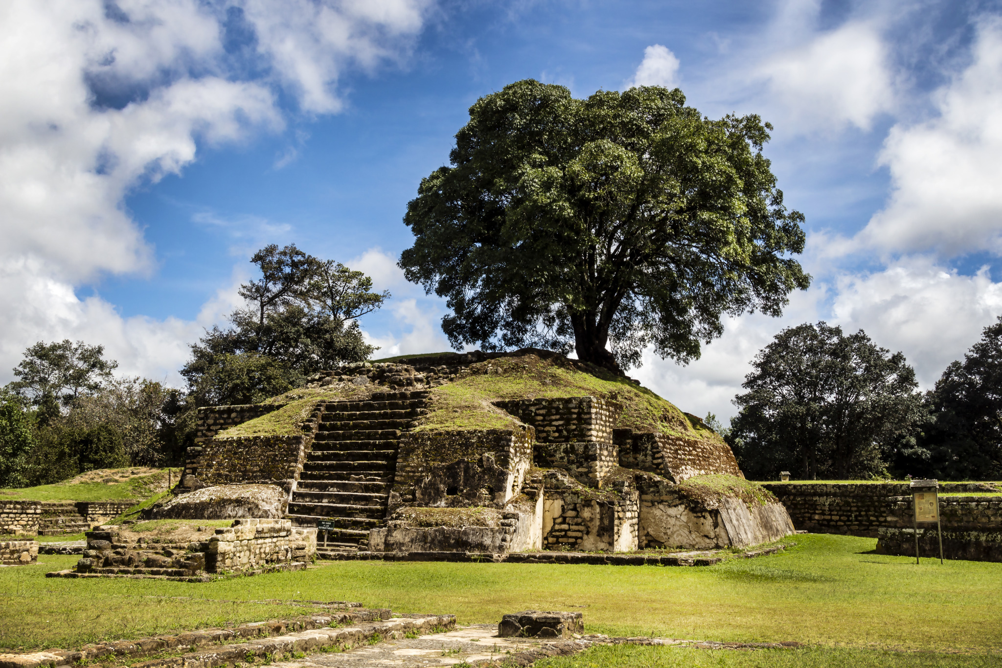 Iximche Mayan ruins in Guatemala 